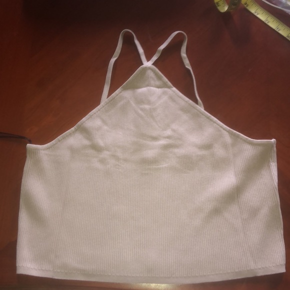 NWT H&M fifties crop top size XXl color - beige - Picture 10 of 16